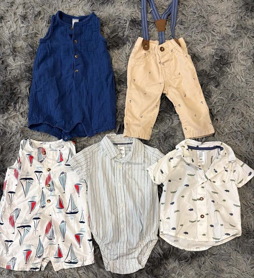 Carter's  Baby Boy 5-Piece Outfit Bundle Size 6M